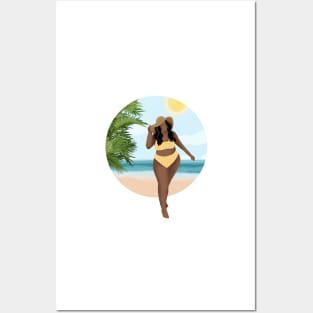 Beach Girl 12, Summertime illustration Posters and Art